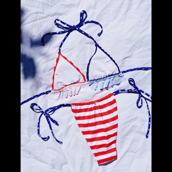 Brazilian cut American flag bikini - Picture 2 of 2